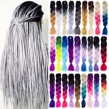 косички для волос афро плетение волос Смешанные Цвет, синтетические волосы, для увеличения объема, для косы 24 ''100 г/упак. Джамбо, коса средства для ухода за волосами, оптовая продажа 2024 - купить недорого