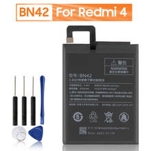 BN42 Battery For Xiaomi Redmi 4 Hongmi4 Redmi4 standard version Rechargeable Replacement Phone Battery 4000mAh+ Tool 2024 - buy cheap