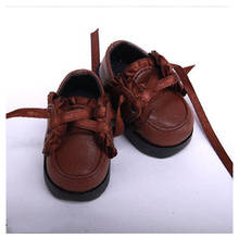 Bjd sapatos 1/6 sapatos de boneca estudante com cadarços para 1/6 yosd bb boneca acessórios 2 cores 2024 - compre barato