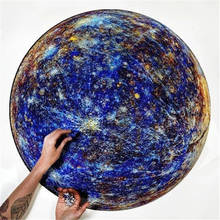 1000 Piece Jigsaw Puzzle Star Space Travel Rainbow Round Moon Earth Saturn Flat Adult Kids DIY Educational Children's Toy 2024 - buy cheap