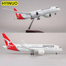 1/130 Scale 47cm Airplane B787 Dreamliner Aircraft QANTAS Airways Airlines Model W Light and Wheels Diecast Plastic Plane toy 2024 - buy cheap