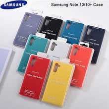 Funda de silicona líquida Original para Samsung Note 10 + pro, carcasa suave y sedosa de tacto suave, para Galaxy Note 10 Plus 2024 - compra barato