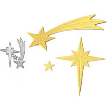 Shooting Stars Pattern Metal Cutting dies Scrapbooking Album Handcrafts Embossing DIY Paper card Making Models Templates 2024 - buy cheap