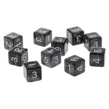 Magideal-dados para festa, 10 peças, dados d6, d10, d12, jogo de dados d & d, videogame digital 2024 - compre barato