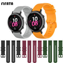 FIFATA-Correa de silicona para reloj inteligente, accesorio para Huawei Watch GT 2/Xiaomi Huami Amazfit GTR 47 42MM/Bip/Garmin Venu/Polar Ignit, 20 y 22MM 2024 - compra barato