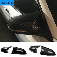 2 pieces Rearview Mirror Cover Cap Carbon Black for BMW Series 1 2 3 4 X M 220i 328i 420i F20 F21 F22 F23 F30 F32 F33 F36 X1 2024 - buy cheap