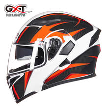 Gxt-capacete de corrida para motocicleta, quente, inverno, lente dupla, capacete modular 2024 - compre barato