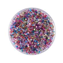 50g de translucencia mixta de arcoíris para decoración de uñas, Mini cuentas de cristal, cuentas de Caviar para uñas, accesorios de joyería 0,6 ~ 1,5mm 2024 - compra barato