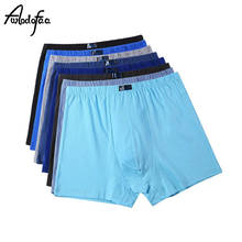 6Pcs/lot Plus Size Male Underwear Men Underwear High Waist Boxers Shorts Cotton Cueca Boxer Men Solid Underpants Man Boxer Large 2024 - buy cheap