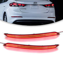 Luz trasera de parachoques trasero para Hyundai Elantra 2017, Reflector LED rojo, luz de freno parqueo, lámpara antiniebla de conducción nocturna 2024 - compra barato