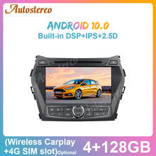 Android10 Carplay 4+128G For Hyundai Santa Fe IX45 2014-2018 IPS Screen Car GPS Navigation Radio Tape Recorder Multimedia Player 2024 - buy cheap