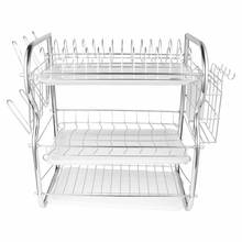 3 Layer Dish Drainer Iron Art Kitchen Cutlery Drain Rack Utensils Storage Organizer Rustproof Dishes Plates Organization Shelf 2024 - buy cheap