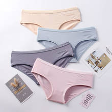 Women Sexy Cotton Panties Underwear Seamless Letter Briefs Solid Low Rise Female Panty Comfort Underpants Soft Lingerie 2024 - buy cheap