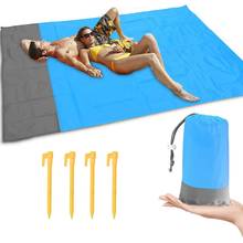 Esterilla plegable para acampar al aire libre, manta de Playa Grande impermeable, manta de Picnic, alfombra de suelo, juego de pinchos para acampar, 200x140cm 2024 - compra barato