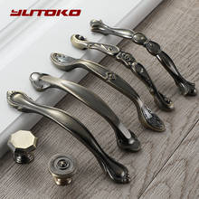 YUTOKO-tiradores de puerta de bronce para muebles, tiradores de cajones antiguos y antiguos, Estilo Vintage, Retro, 6036 2024 - compra barato