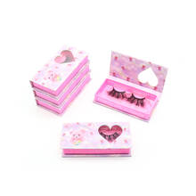 Romantic Heart Window Rectangular Eyelashes Packaging Box Makeup Mink Eyelashes 100% Cruelty Free Handmade 3D Mink Lashes 2024 - buy cheap