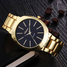 Золотые мужские наручные часы из нержавеющей стали 2021 модные Simples Бизнес Кварцевые часы мужские повседневные часы в Военном Стиле, наручные часы Relogio Masculino 2024 - купить недорого