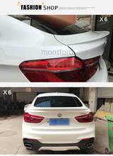 Shchcg material plástico abs sem pintura, spoiler de teto traseiro cor, decoração para bmw f16 x6 2015 2016 2024 - compre barato