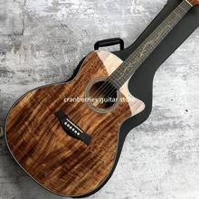 In Stock Chaylor K24ce All Koa Wood Acoustic Guitar,Natural wood color,41 inch K24 koa Cutaway Electric Guitarra,Free shipping 2024 - buy cheap