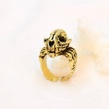 Модные сапоги в панковском стиле, антикварные кольца, Череп Дракона Кольцо на палец, Alien кольцо в стиле фильма "хищник" 2024 - купить недорого
