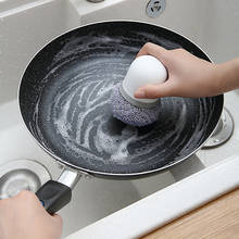 Household with Handle Washing Pot washing Brushes Nordic Kitchen Cleaning Brush Scrubber Dish Bowl Washing Tool Scrub Cleaner 2024 - buy cheap