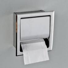 Stainless Steel Built-in Toilet Paper Box In-wall Installation Tissue Box Tray Concealed Bathroom Hidden Roll Holder 2024 - buy cheap