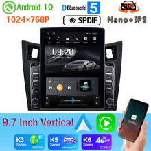 9.7" Tesla Style PX6 4+64G GPS Android 10 Head Unit Radio DSP For Toyota Yaris XP90 2005-2012 360 Camera Car Media Android auto 2024 - buy cheap