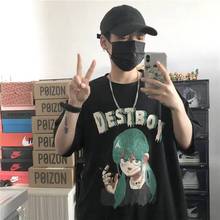 2020 Hip Hop Smoke T-shirt Men Women Cool Summer Japan Tshirt Streetwear Casual Loose High Street Loose Half Sleeve T Shirt Male 2024 - buy cheap