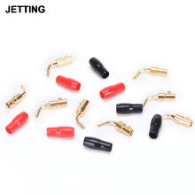 8 Pcs Bent Pin Banana Plugs Musical Audio Speaker Cable Pin Plug  Audio Amplifier Wiring Plugs Screw Cable Wire Adapter 2024 - buy cheap