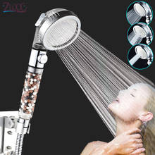 Zloog Bathroom Adjustable 3 Modes Rainfall Jetting Water Saving High Pressure SPA Shower Head with On/off Switch 2024 - buy cheap