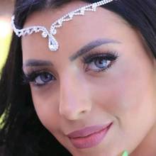 Модный блестящий кулон Стразы в виде капли на лоб ожерелье Женская цепочка для волос с кристаллами аксессуары для волос 2024 - купить недорого