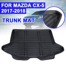For Mazda CX-5 CX5 2017 2018 Boot Mat Rear Trunk Liner Cargo Floor Tray Carpet Mud Pad Kick Guard Protector Car Accessories 2024 - buy cheap