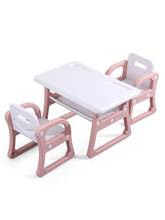 Kindergarten children's table chair set baby painting writing learning plastic toy table and chairs 2024 - buy cheap