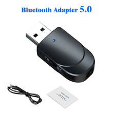 Receptor de Audio con Bluetooth 5,0, Transmisor estéreo de 3,5mm, AUX, adaptador de música USB para TV, PC, Kit de auriculares para coche 2024 - compra barato