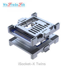Qianli iSocket X Twins двустороннее испытательное приспособление для iPhone X материнская плата слоистое разделение диагностический инструмент для ремонта предпродажа 2024 - купить недорого