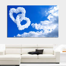 JQHYART Blue sky clouds Canvas Art Painting Modern Home Decor Picture Posters And Prints Wall Pictures For Living Room No Frame 2024 - buy cheap