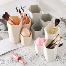 Plastic Desk Cosmetic Storage Box Lipstick Brushes Holder Organizer Makeup Tool 2024 - buy cheap