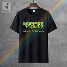 Camiseta de The Cramps Bad Music para hombre, camisa de Horror de psychilly Lux, Interior de garaje, S-5Xl de verano con cuello redondo, barata 2024 - compra barato