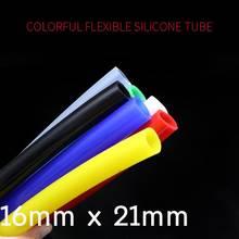 Colorful Flexible Silicone Tube ID 16mm x 21mm OD Food Grade Non-toxic Drink Water Rubber Hose Milk Beer Soft Pipe Connector 2024 - buy cheap