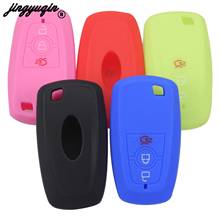 jingyuqin 3 Buttons Remote Silicone Car key Cover Fob Case For Ford Mondeo 2017 Few Stlying 2024 - buy cheap
