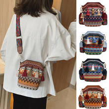 Bolsa de palha feminina vintage satchel handwoven crossbody messenger bags praia bolsas de ombro 2024 - compre barato