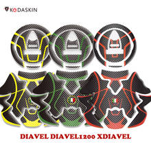 KODASKIN Motorcycle Gas Cap Fuel Tank Pad Sticker Protection for DUCATI DIAVEL DIAVEL1200 XDIAVEL 2024 - buy cheap