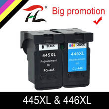 YLC-cartucho de tinta para impresora, Compatible con PG 445, PG445XL, pg445, PG-445, CL 446xl, Canon PIXMA MG 2440, 2540, 2940, MX494, IP2840 2024 - compra barato