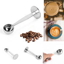 Tamping Scoop 2 In 1 For Coffee Powder Coffeeware Measuring Tamper Spoon Stainless Steel Kitchen Accessories 1pcs 2024 - buy cheap