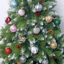 12Pcs /Set 2019 New Arrivals Christmas Xmas Tree Glitter Baubles Ball Hanging Home Party Birthday Wedding Ornament Decoration 2024 - buy cheap