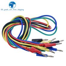 TZT-Cable de prueba de 1M y 4mm para multímetro, conector Banana a Banana, rojo, amarillo, negro, azul, verde, 5 colores 2024 - compra barato