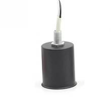 Promoção! E27 Screw Base de Cerâmica Rodada Lâmpada LED Soquete de Lâmpada Adaptador Titular Suporte Da Lâmpada Com Fio de metal Preto