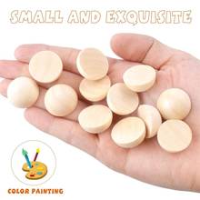 100pcs 20mm Unfinished Half Wooden Balls Mini Hemisphere Half Craft Ball for DIY Jewelry Making Projects Kids Art Craft Supplies 2024 - buy cheap