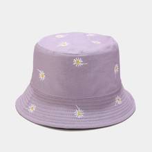 Chapéu de pesca bordado de flor de algodão, chapéu de pescador, chapéu de viagem para homens e mulheres 2024 - compre barato