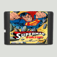 Superman NTSC-USA 16 bit MD Game Card For Sega Mega Drive For Genesis 2024 - buy cheap